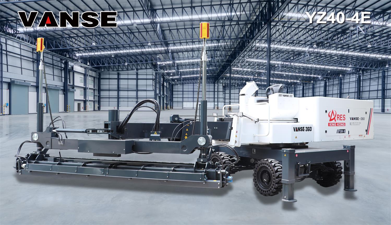 VANSE YZ40-4E telescopic concrete laser leveling machine VANSE YZ40-4E telescopic concrete laser leveling machine